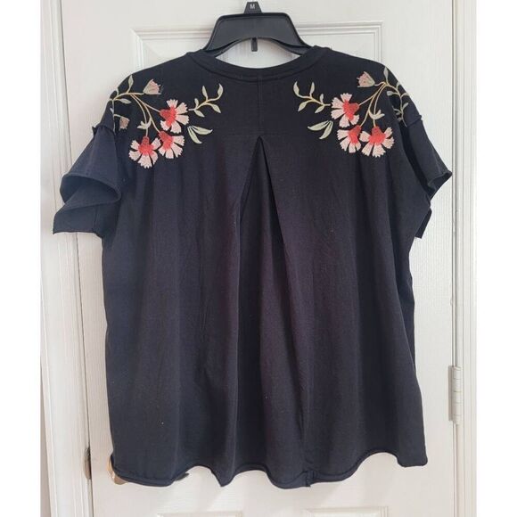 Johnny Was Clara Embroidered Swing Tee S - Picture 5 of 11